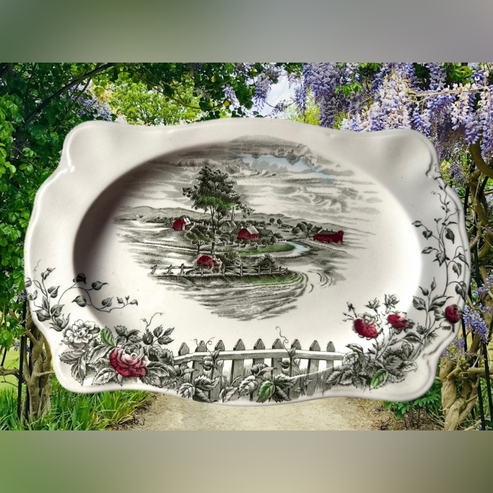 Johnson Brothers 10” Rectangular Serving Platter from “The Road Home” Collection